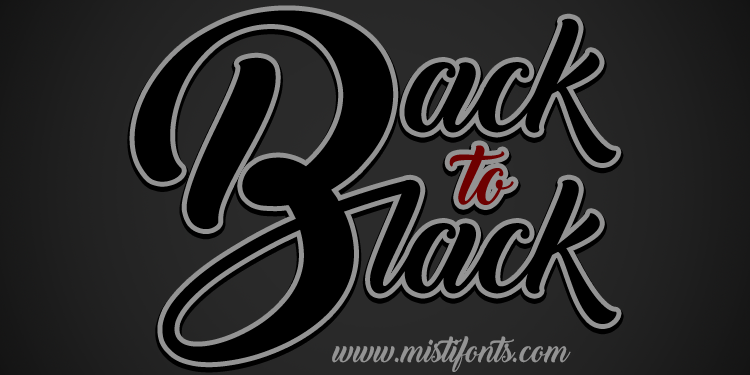 Back to Black: Elevating Design with Misti's Font