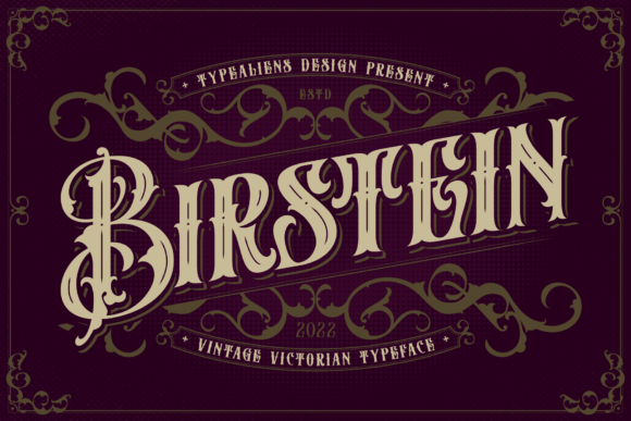 Birstein: A Vintage Blackletter Font for Timeless Branding