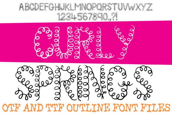 Curly Springs: A Dynamic Typeface for Playful Design