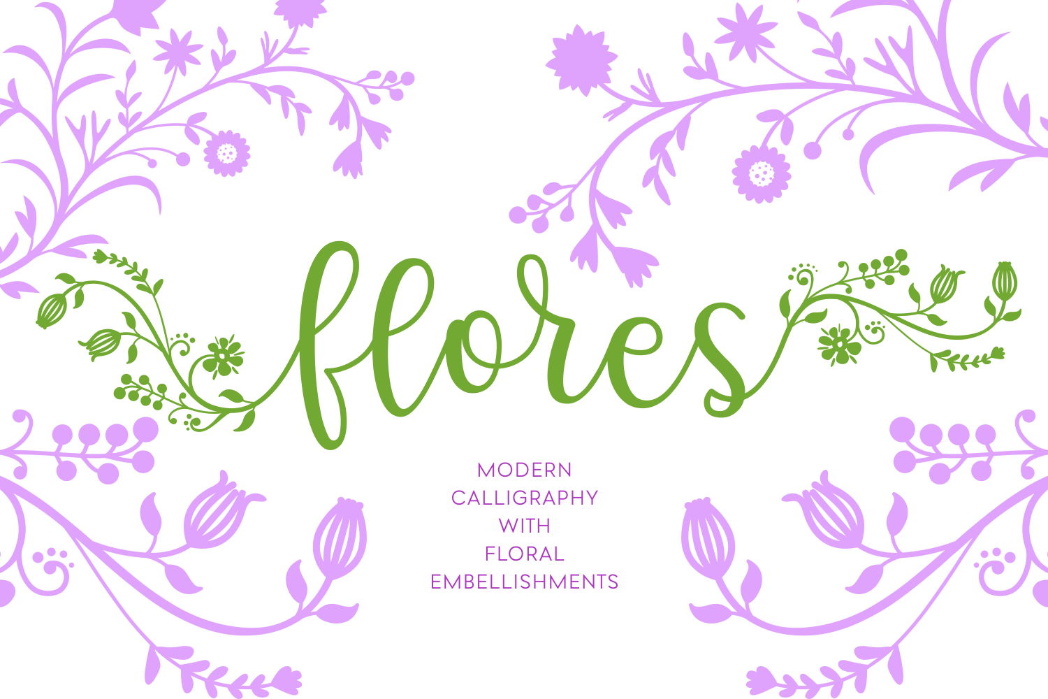 Flores: Elevate Your Designs with Integrated Floral Typography
