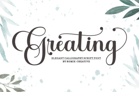 Greating: A Script Font for Elegant Design