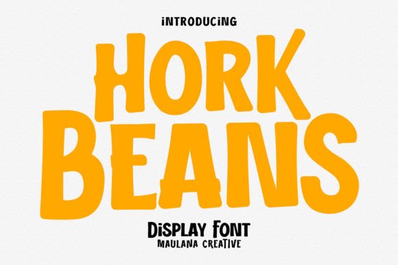 Hork Beans: A Casual Font for Modern Design