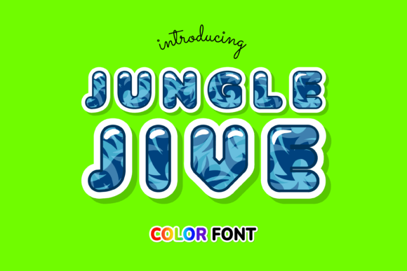 Jungle Jive: Elevate Your Design with a Tropical Color Font