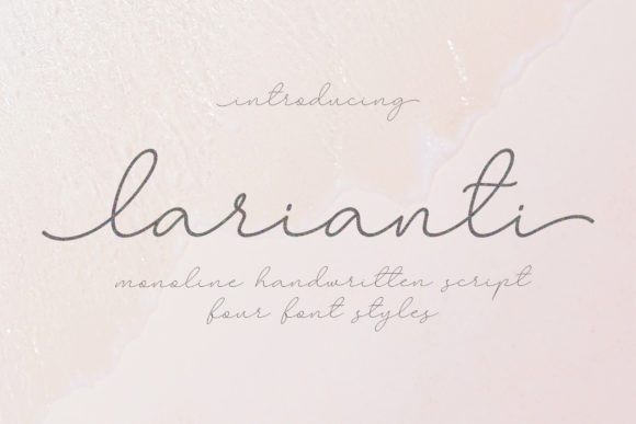 Larianti Monoline: A Fresh Script for Romantic Design