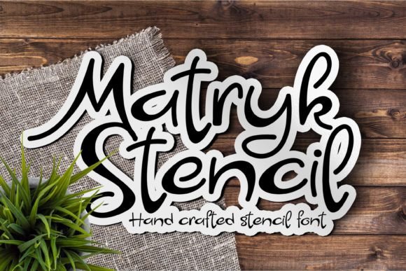 Matryk Stencil: A Modern Typography Solution for Crafters and Designers