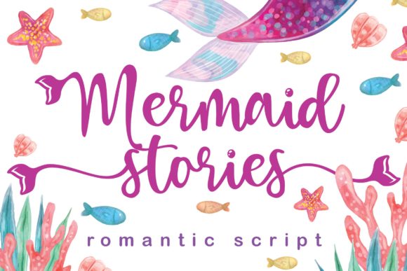 Mermaid Stories: A Handwritten Font for Whimsical Branding