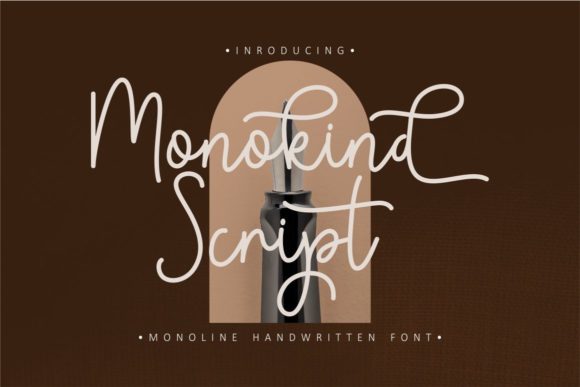 Monokind Script: A Handwritten Font for Modern Design