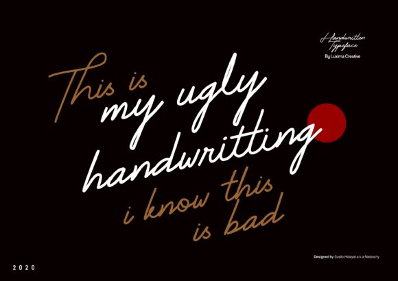 My Ugly Handwritting: The Gorgeous Font for Authentic Design