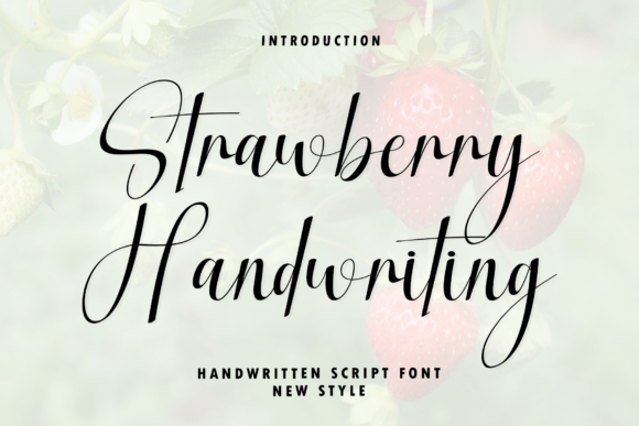 Strawberry Handwriting: Elevating Modern Design with Elegance