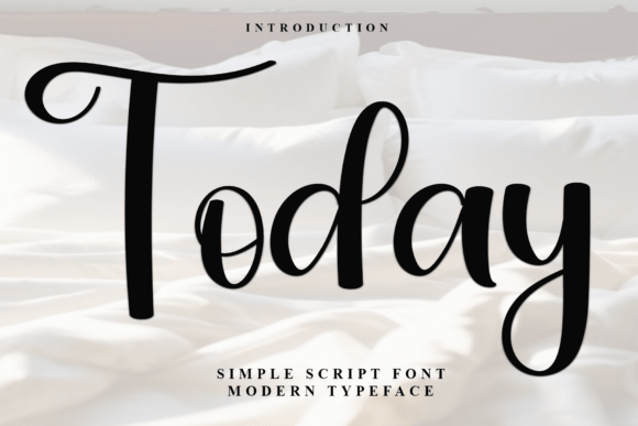 Today: A Simple Script Font for Modern Design