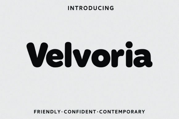 Velvoria: The Modern Font for Bold Visual Identity